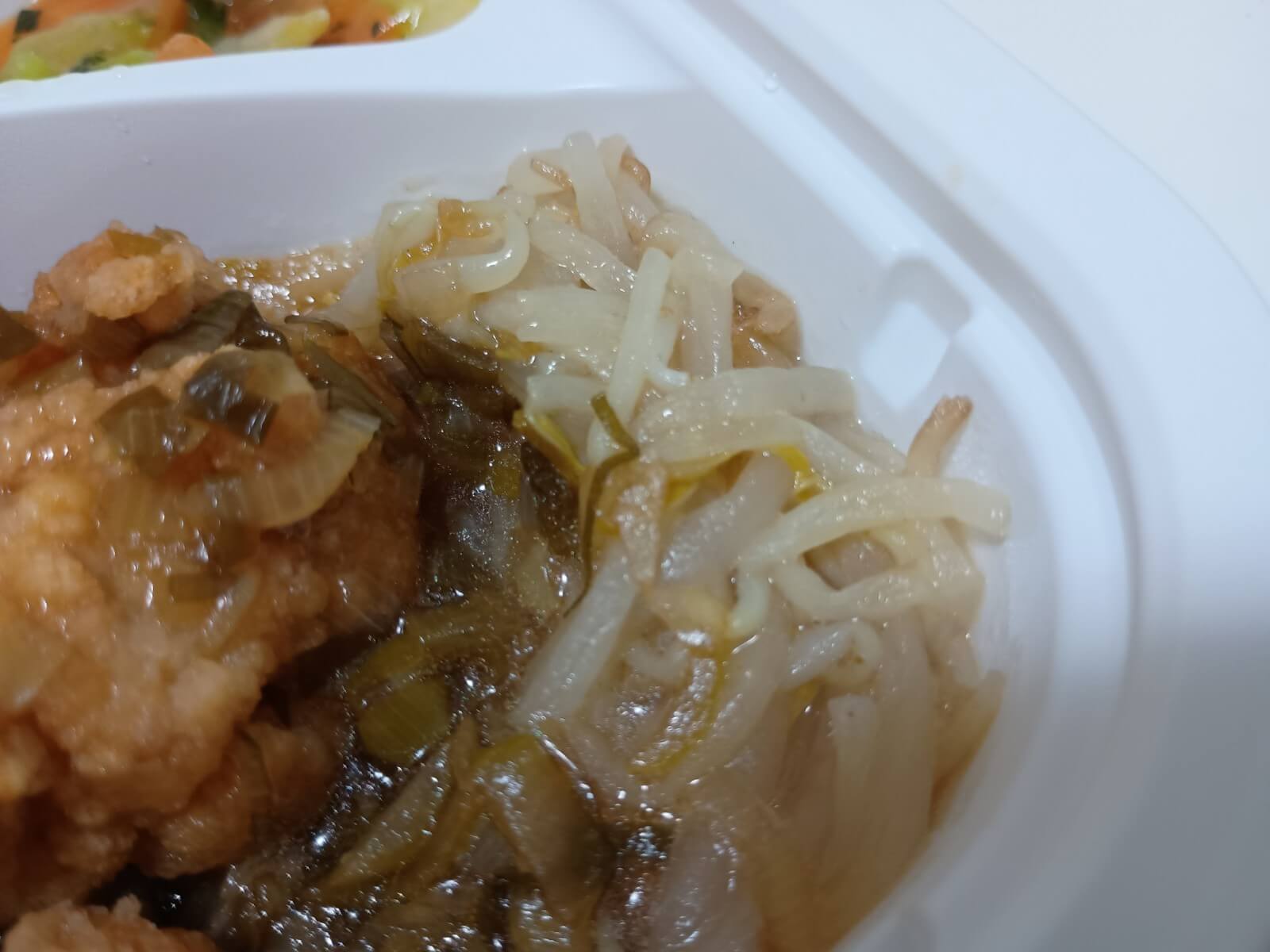 鶏の唐揚げの黒酢葱ソース弁当8