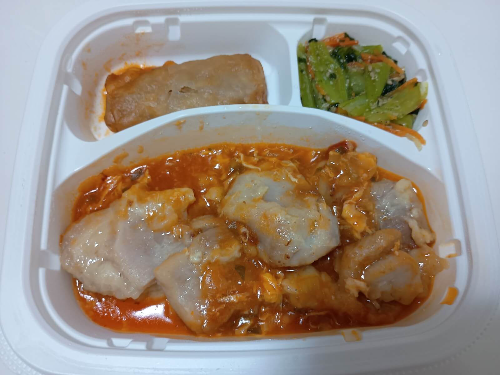 鶏肉と玉子のチリソース炒め弁当2