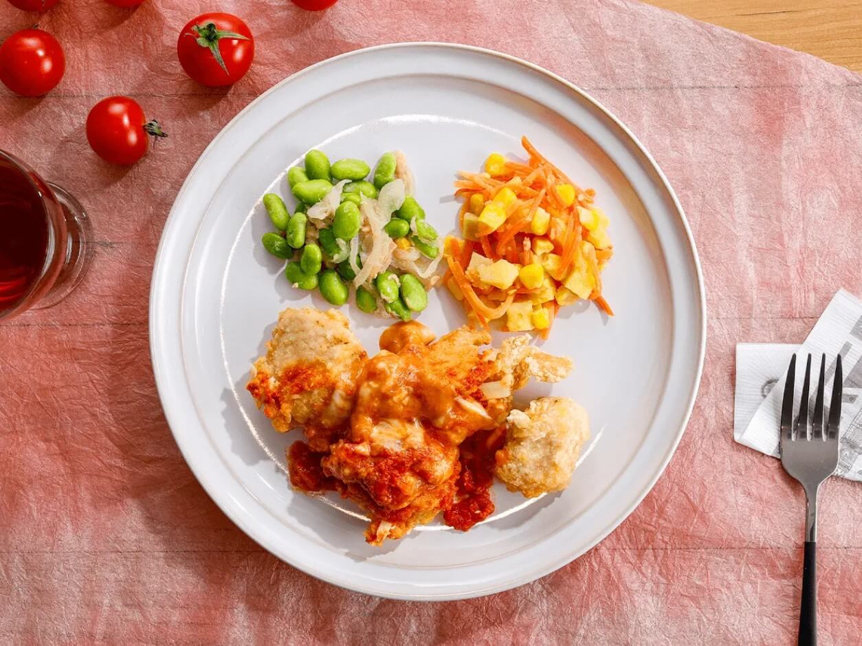 チキンのトマトチーズがけ 公式