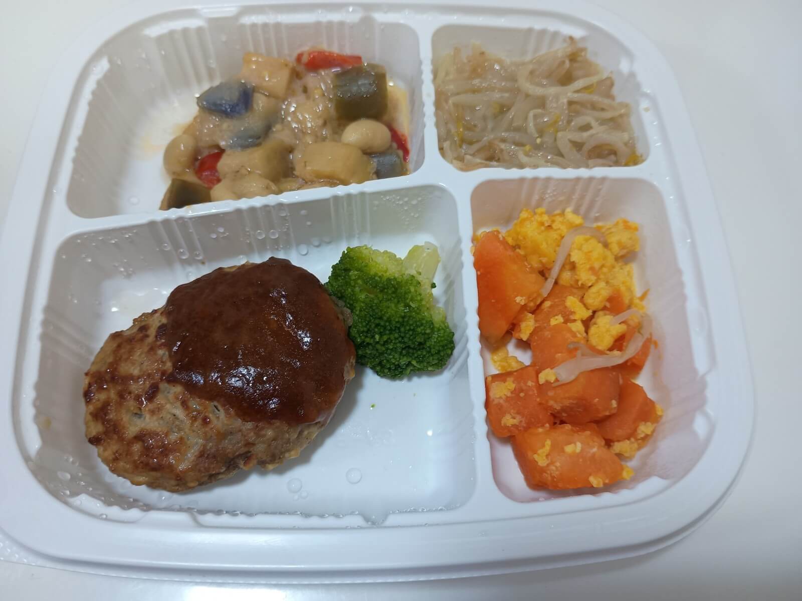 糖15)ハンバーグデミグラスソース弁当2